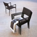 Silla con reposabrazos Experience apilable impilabile Unopiù
