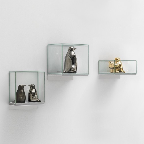 Estantería de vidrio Teca Wall Adriani e Rossi