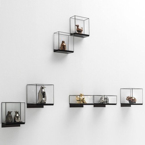 Estantería de vidrio Teca Wall Adriani e Rossi