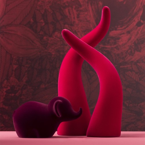 Escultura decorativa Dumby Velvet en cerámica Adriani e Rossi