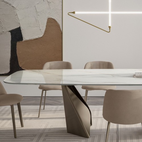 Mesa Bontempi Casa Kaleido Barril Fija