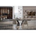 Mesa extensible Kaleido Bontempi Casa con tablero de barril