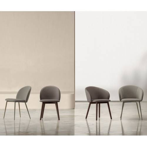 Silla en acero Rebecca Bontempi Casa – Arredare Moderno