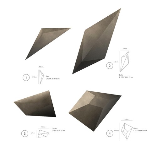 Escultura de pared en cerámica Kronos Adriani e Rossi
