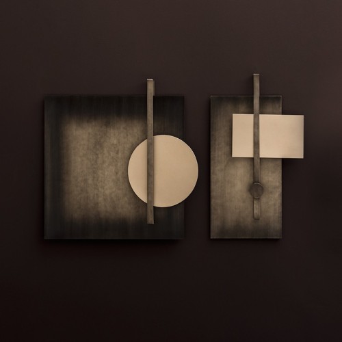 Escultura tridimensional Geometria Colours Black Collection Adriani e Rossi