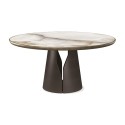 Mesa redonda Giano Keramik Premium Round de Cattelan Italia