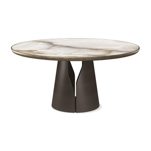 Mesa redonda Giano Keramik Premium Round de Cattelan Italia