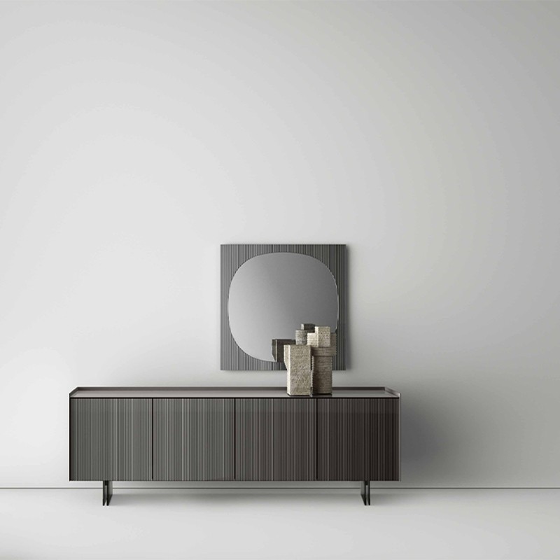 Aparador Aterea Tonelli Design con puertas de cristal espejado