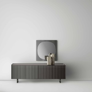 Aparador Aterea Tonelli Design con puertas de cristal espejado