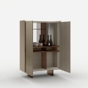 Vitrina Cabinet Aterea de Tonelli Design en vidrio H. 124 cm