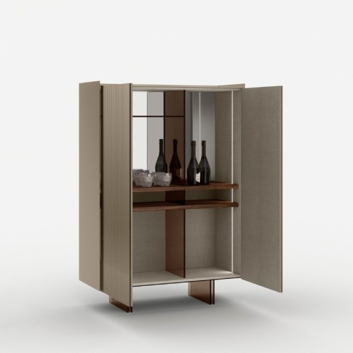 Vitrina Cabinet Aterea de Tonelli Design en vidrio H. 124 cm