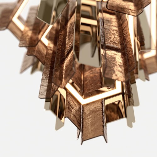 Cathedral Tonelli Design lámpara colgante LED regulable.