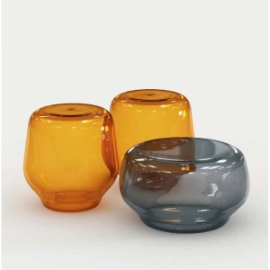 Mesa baja de vidrio Oasis Tonelli Design – Arredare Moderno