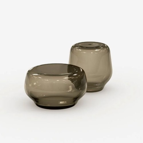 Mesa baja de vidrio Oasis Tonelli Design – Arredare Moderno
