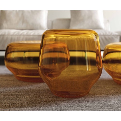 Mesa baja de vidrio Oasis Tonelli Design – Arredare Moderno