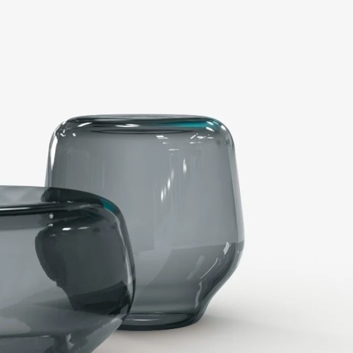 Mesa baja de vidrio Oasis Tonelli Design – Arredare Moderno