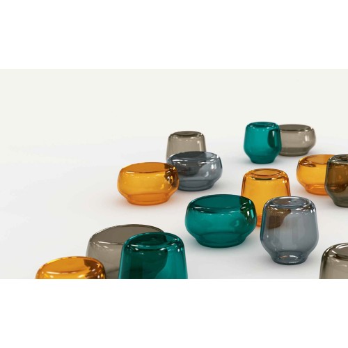 Mesa baja de vidrio Oasis Tonelli Design – Arredare Moderno