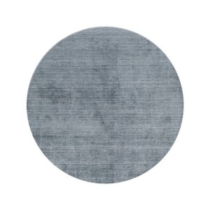 Alfombra Mohebban Pure Round Powder Blue en seda de bambú