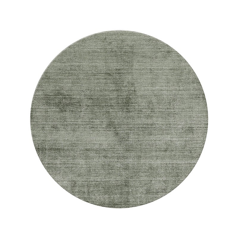 Alfombra Mohebban Pure Round Woods en seda de bambú