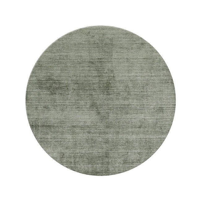 Alfombra Mohebban Pure Round Woods en seda de bambú