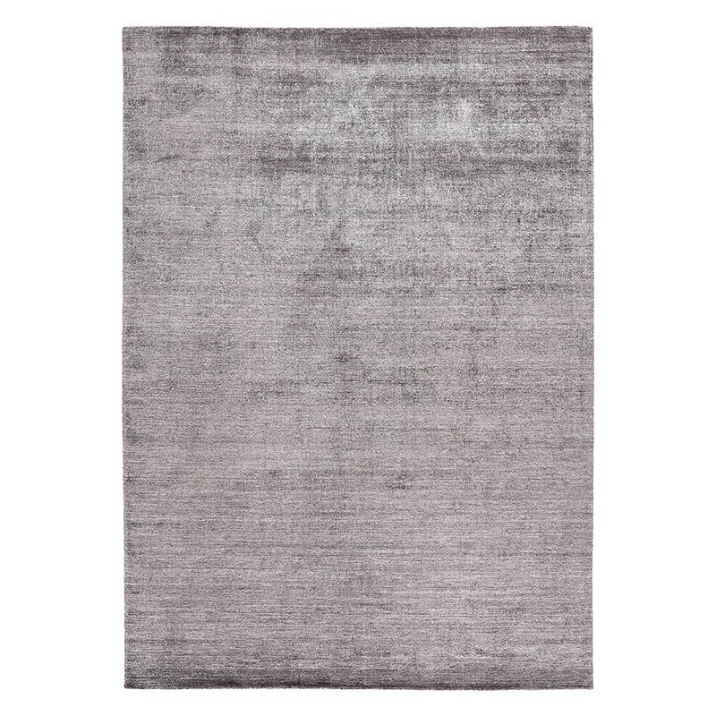 Alfombra Mohebban Pure Silver en seda de bambú