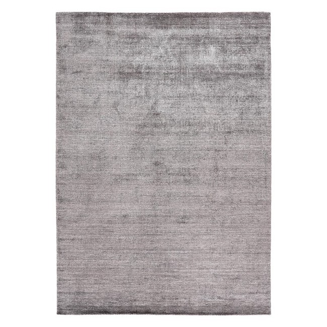 Alfombra Mohebban Pure Silver en seda de bambú