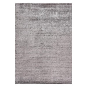 Alfombra Mohebban Pure Silver en seda de bambú