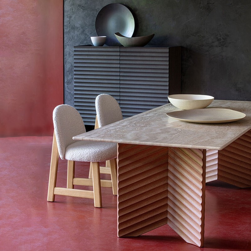 Mesa rectangular Diagonal Rows Moroso – Precio Online