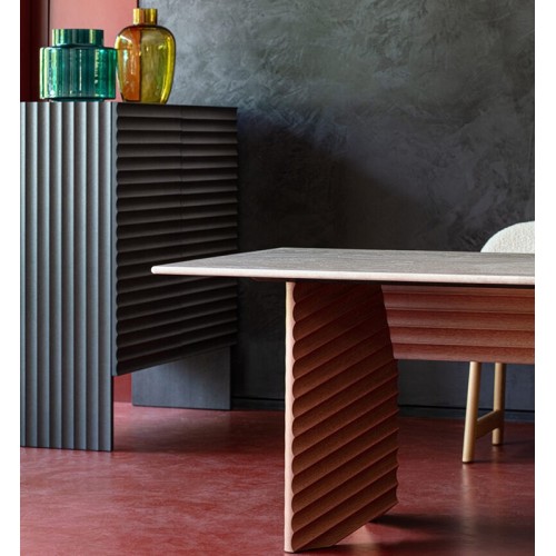 Mesa rectangular Diagonal Rows Moroso – Precio Online