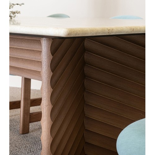 Mesa rectangular Diagonal Rows Moroso – Precio Online