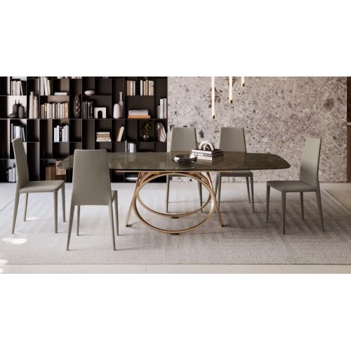 Silla tapizada Bontempi Margharet - Arredare Moderno