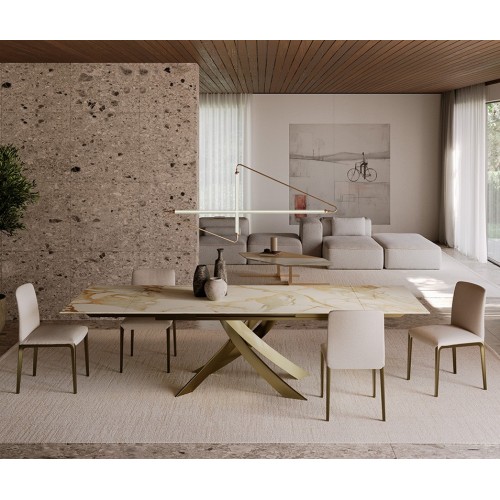 Silla Opera Bontempi – Acolchada en piel o tejido