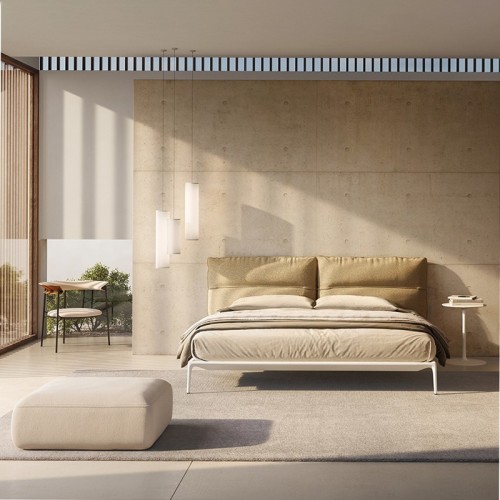 Pouf Cosy MDF Italia – fundas desenfundables en tela o piel