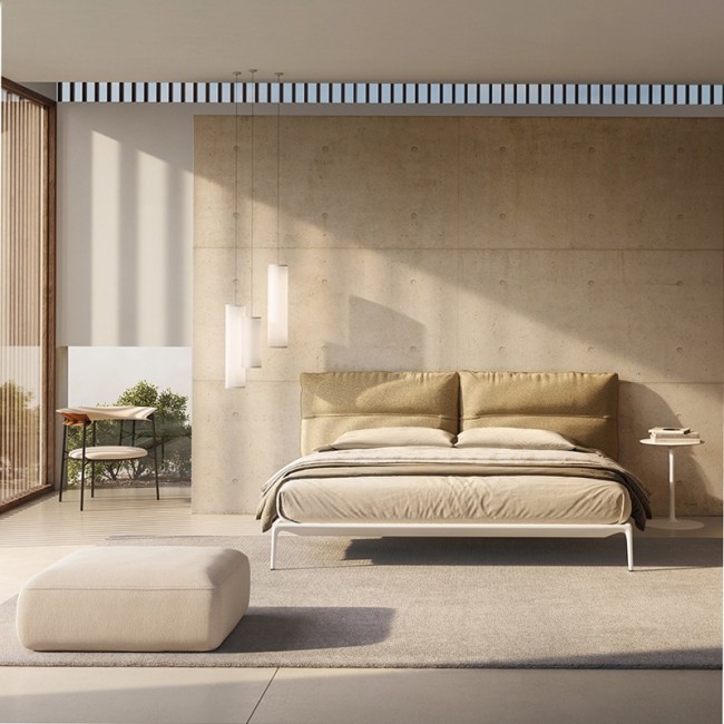 Pouf Cosy MDF Italia – fundas desenfundables en tela o piel