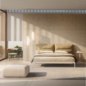 Pouf Cosy MDF Italia – fundas desenfundables en tela o piel