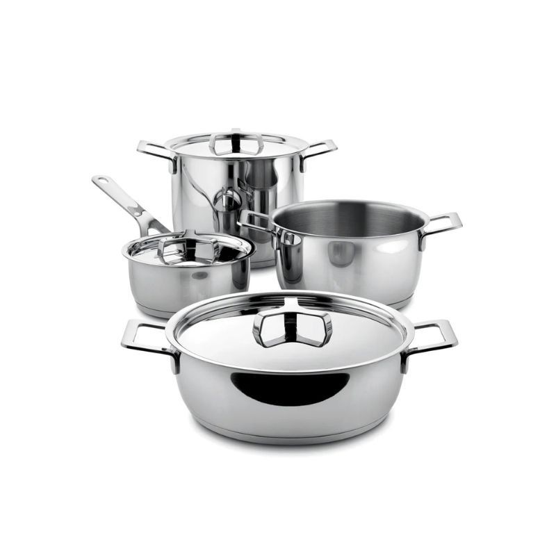 Batería de cocina Pots&Pans Alessi | Arredare Moderno