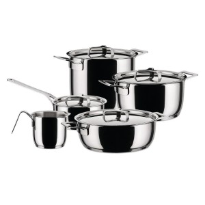 Batería de cocina Pots&Pans Alessi | Arredare Moderno