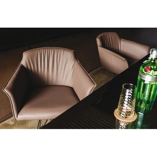 Flaminio Cattelan Italia Taburete con apoyabrazos