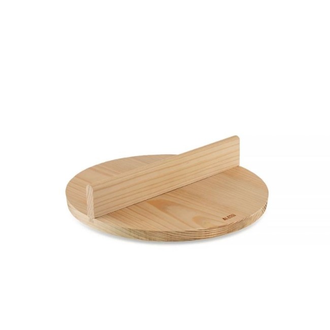 Otoshibuta Convivio Alessi tapa de madera