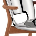 Silla monocasco con reposabrazos Poêle Collection Alessi