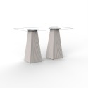 Mesa Gatsby Vondom con doble base cuadrada 119x69 cm