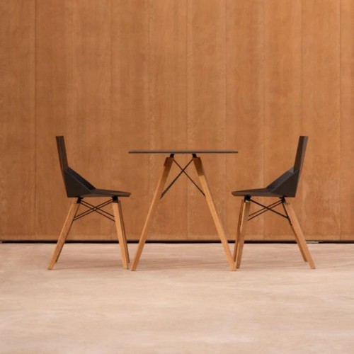 Mesa cuadrada Faz Wood Vondom