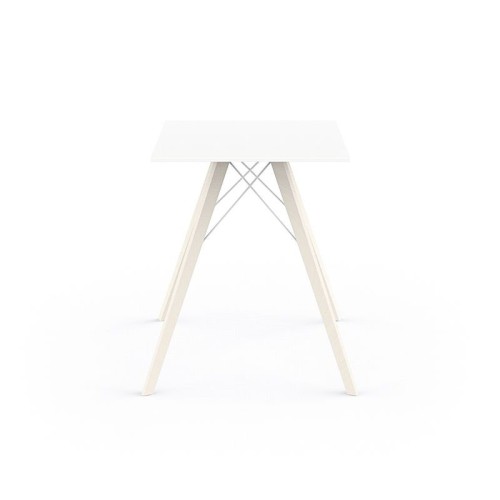 Mesa cuadrada Faz Wood Vondom
