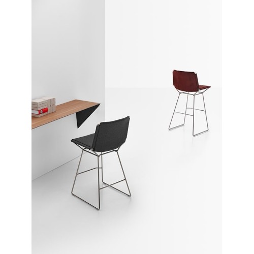 Neil Leather MDF Italia Taburete
