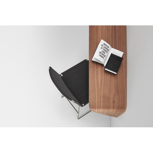 Neil Leather MDF Italia Taburete