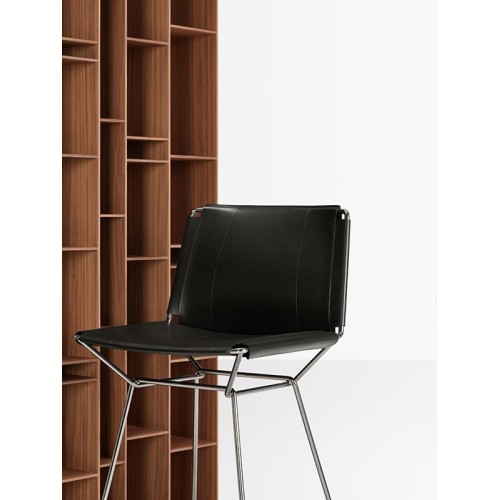Neil Leather MDF Italia Taburete