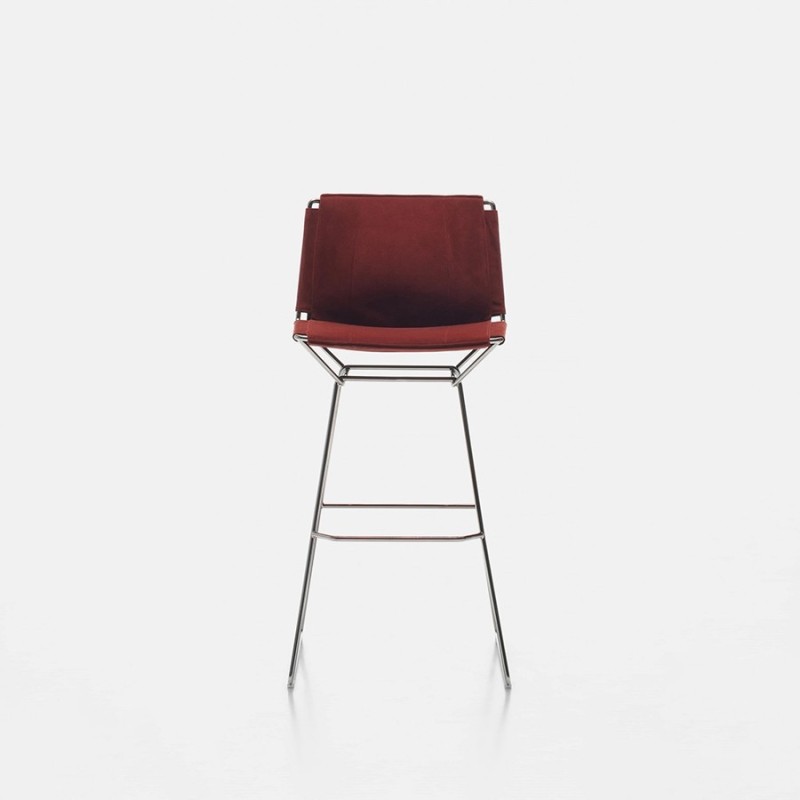 Neil Leather MDF Italia Taburete