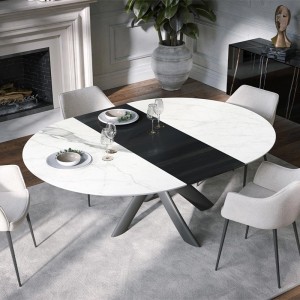 Style Round Ext Tonin Casa Mesa extensible