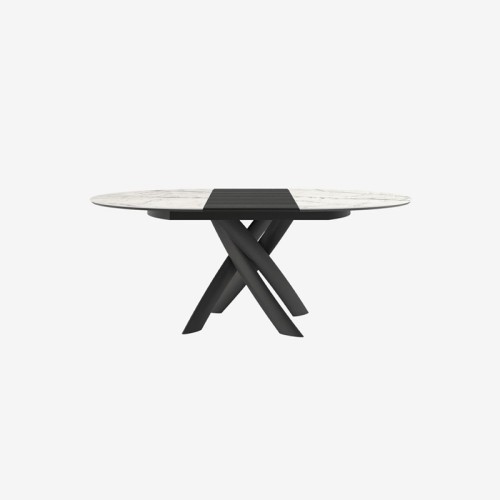 Style Round Ext Tonin Casa Mesa extensible