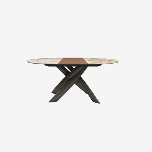 Style Round Ext Tonin Casa Mesa extensible